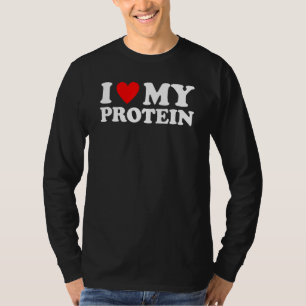 T-shirt J'Aime Ma Protéine Gymnase Je Coeur Ma Protéine