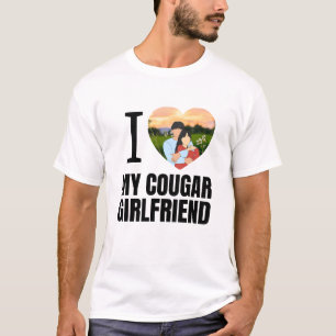 T-shirt J'aime ma Puma Citation drôle de petite amie plus 