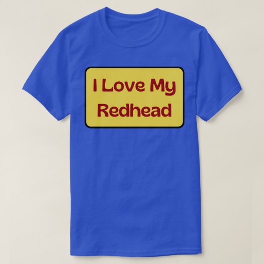 T-shirt J'aime ma rousse 4 (Design devant)