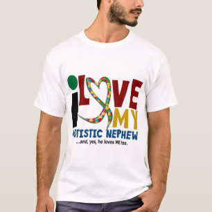 T-shirt J'aime ma SENSIBILISATION SUR L'AUTISME autiste du