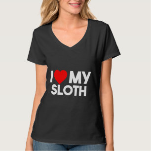 T-shirt J'Aime Ma Sloth Nap Sloth Lazy