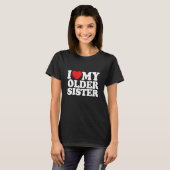 T-shirt J'Aime Ma Soeur Âgée (Devant entier)