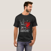 T-shirt J'aime ma soeur ASL unique signe d'amour main (Devant entier)