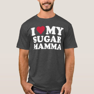 T-shirt J'aime ma Sugar Mamma vintage amis amis