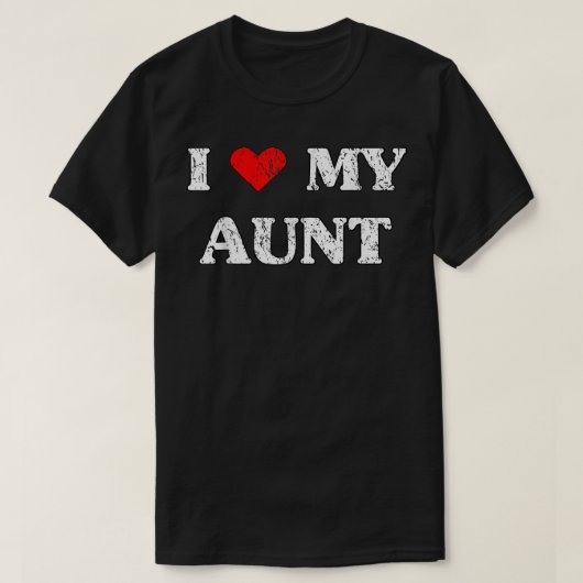 T-shirt J'Aime Ma Tante Graphique (Design devant)