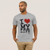 T-shirt j'aime ma vie (Devant entier)