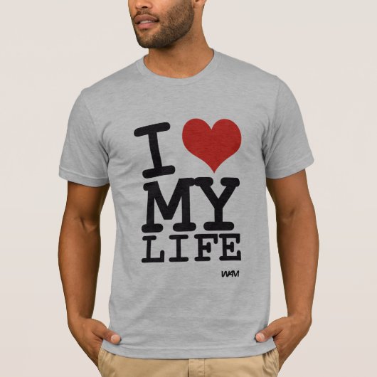T-shirt j'aime ma vie (Devant)