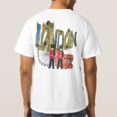 T-shirt J'aime ma visite à Londres vacances (Dos)