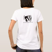 T-shirt J'aime MACAQUES - Menacé animal graphique (Dos)
