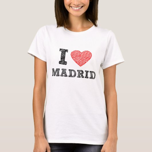 T-shirt J'aime Madrid (Devant)