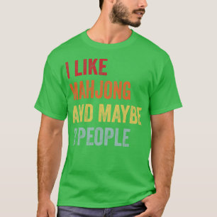 T-shirt J'Aime Mahjong Peut-Être 3 Personnes