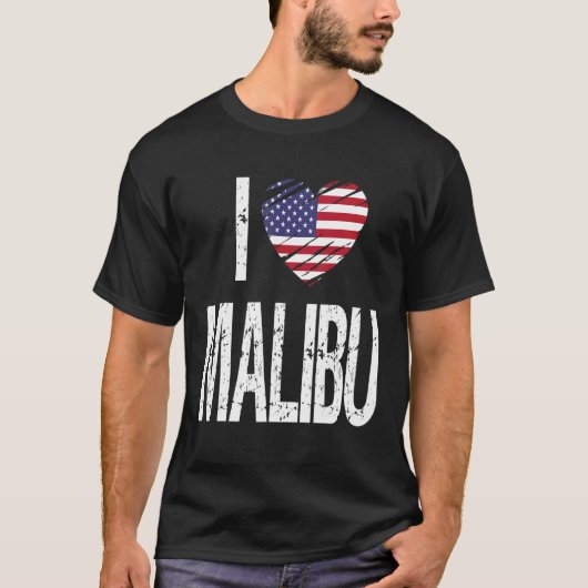T-shirt J'aime Malibu (Devant)