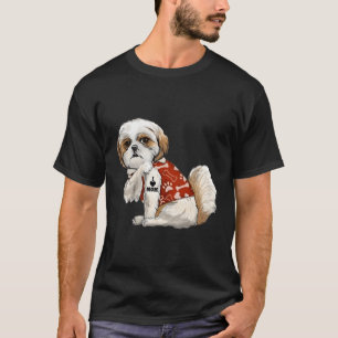 T-shirt J'Aime Maman Tattoo Shih Tzu Maman Fête Des Mères