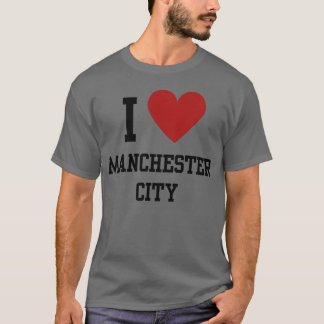 T-shirt j'aime manchester city ami