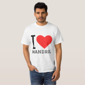 T-shirt J'aime mandril (Devant entier)