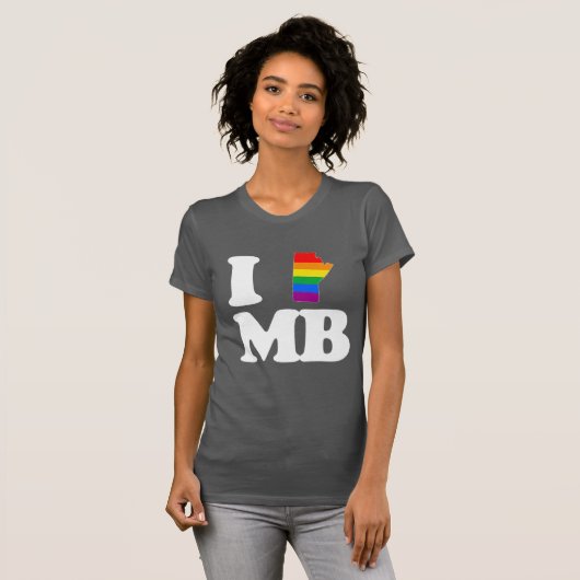 T-SHIRT J'AIME MANITOBA GAI - BLANC - .PNG (Devant entier)