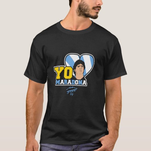 T-shirt J'aime Maradona (Devant)