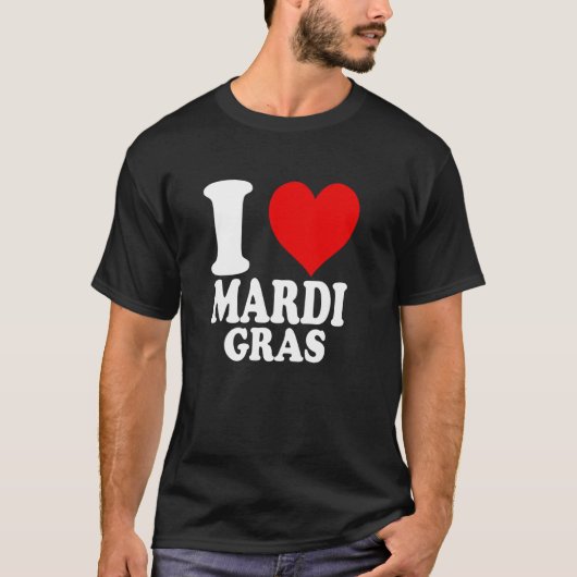 T-shirt J'aime Mardi Gras (Devant)