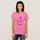 T-Shirt J'Aime Mardi Gras (Devant entier)