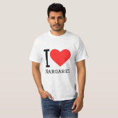 T-shirt J'aime Margaret (Devant entier)
