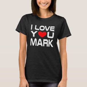 T-shirt J'aime Mark Red Heart pour dire Chéri Je t'aime