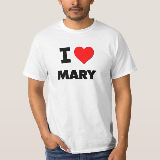 T-shirt J'aime Mary (Devant)