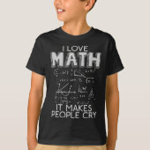 T-shirt J'aime Math School University Algebra Funny Mathem (Devant)