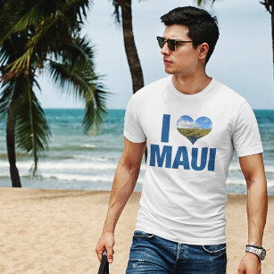 T-shirt J'Aime Maui Hawaii Vacances Hawaiiennes mignonnes