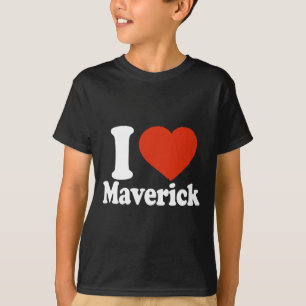 T-shirt J'aime Maverick, J'aime Maverick, Saint-Valentin C