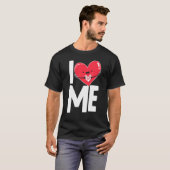 T-shirt J'Aime Me Coeur Moi-Même Amour (Devant entier)