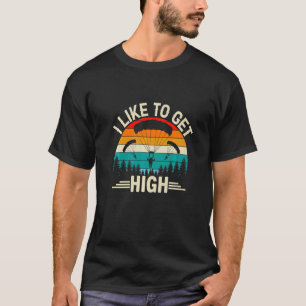 T-shirt J'aime me sentir en hauteur  Skydiver Saut en para