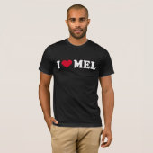 T-SHIRT J'AIME MEL (Devant entier)