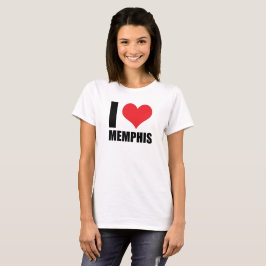 T-shirt J'aime Memphis (Devant entier)