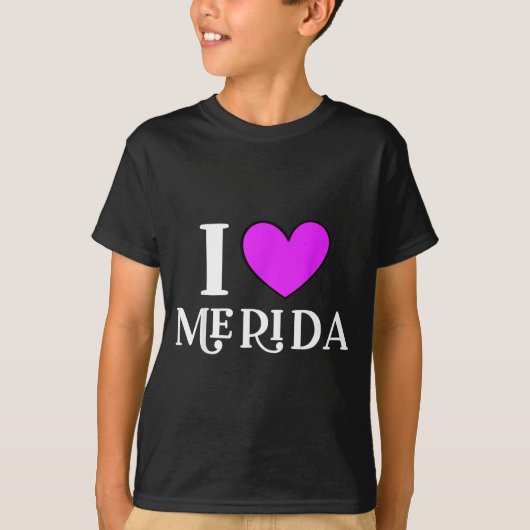 T-shirt J'aime Merida Mexique (Devant)