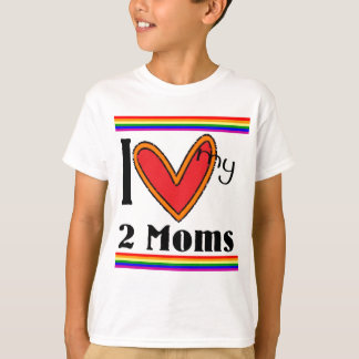 T-shirt J'aime mes 2 mamans