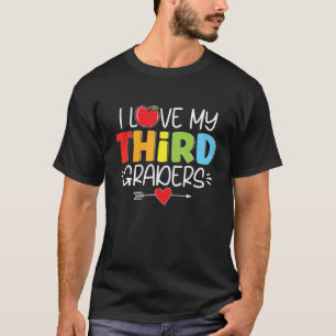 T-shirt J'Aime Mes 3E Enseignants Fun 3E Grade Enseignant