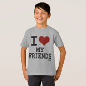 T-SHIRT J'AIME MES AMIS (Devant entier)