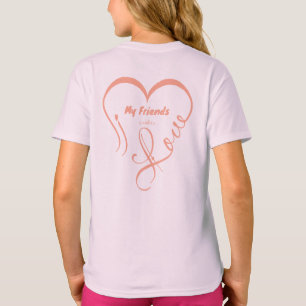 T-shirt J'aime mes amis - Câlins