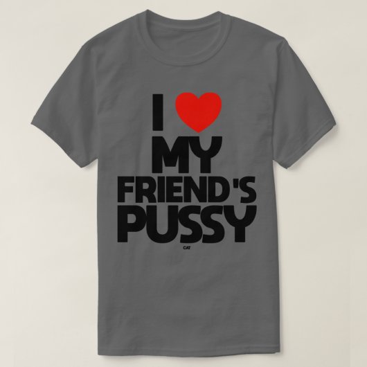 T-shirt J'AIME MES AMIS PUSSY cat (Design devant)