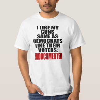 T-shirt J'aime mes armes à feu mêmes que Démocrate comme