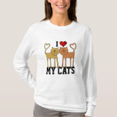 T-shirt J'Aime Mes Chats (Devant)