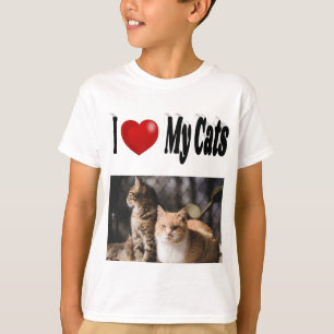 T-shirt J'aime mes chats Photo