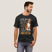 T-shirt J'Aime Mes Chiens De Boxer (Devant entier)