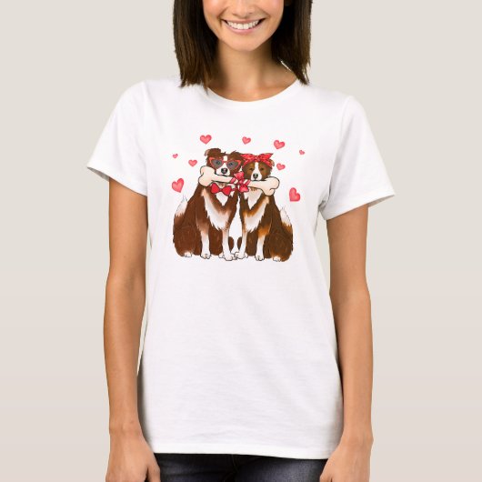 T-shirt J'aime mes chiens, j'aime mes animaux (Devant)