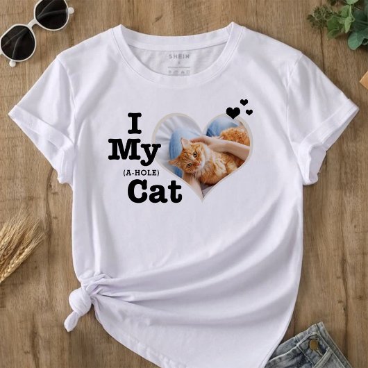T-shirt J'Aime Mes Coeurs De Chat | Drôle Ajouter du texte