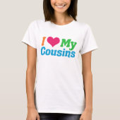 T-shirt J'Aime Mes Cousins (Devant)