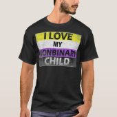 T-shirt J'aime mes enfants non binaires LGBT Non-Binary (Devant)