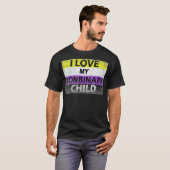T-shirt J'aime mes enfants non binaires LGBT Non-Binary (Devant entier)