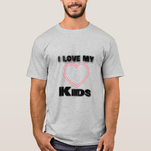T-shirt J'aime mes enfants t-shirt, chemises d'amour, femm