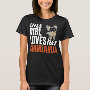 T-shirt J'Aime Mes Femmes Chihuahua Relaxées